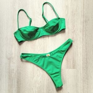Tropic of C - RARE - Jungle Green Coco Top & Curve Bottom